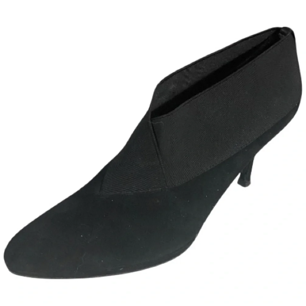Stuart Weitzman Booties, High Heels 3.25”, Sz 8.5, Suede Leather, Neutral​
